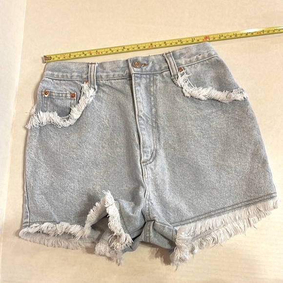 Vintage STEEL Jean Shorts- Size 9 - Picture 10 of 11
